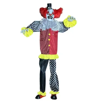 Un clown d'Halloween animé sur pieds | jourdefete.com