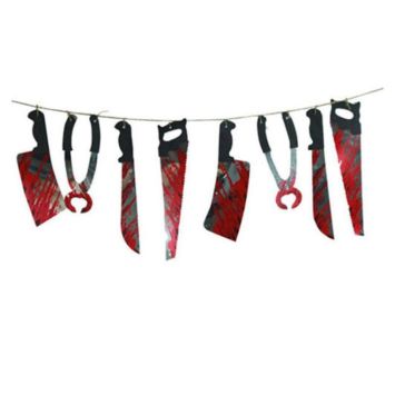 Guirlande d'armes sanglantes - 35 x 188 cm | jourdefete.com