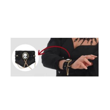 2 Manchettes Gothiques avec médaillon