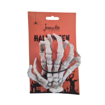 Ce lot de 2 mains de squelette sera une pièce de choix pour votre décoration d'Halloween | jourdefete.com