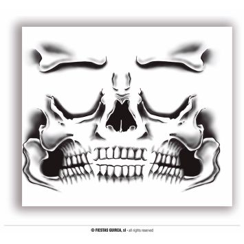 Tatouez-vous le visage avec cette apparence de squelette | jourdefete.com