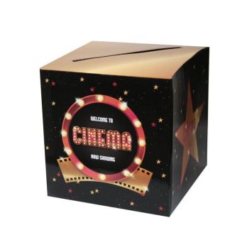 Tirelire en carton de 20 cm - Cinéma Hollywood