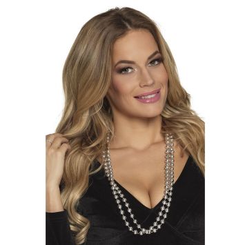 Set 2 Colliers de Perles Argent