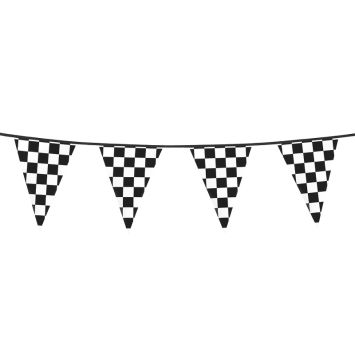 Guirlande Fanions Damier Noir et Blanc