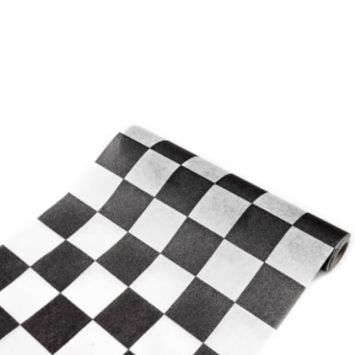 Chemin de table Damier Noir et Blanc