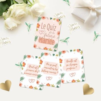 Jeu "Quiz de la Future Mariée" - Collection EVJF Party