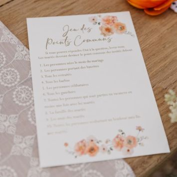 Jeu des points communs FSC® - 12 x 17,5 cm - Collection Peachy