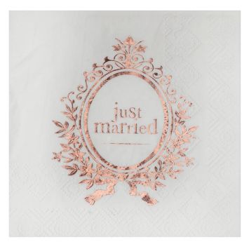 serviette-just-married-rose-gold|jourdefete.com