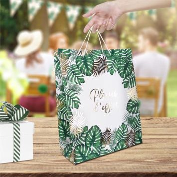 Pochette cadeau Tropical - Plaisir d'offrir - Modèle Grand