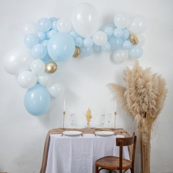 Kit arche 57 ballons - Babyblue