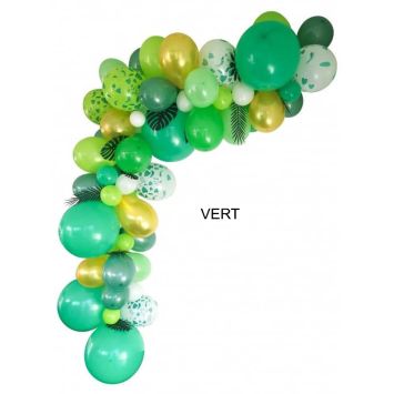 Kit Guirlande de 50 Ballons Organiques de 5 mètres - Couleur au Choix