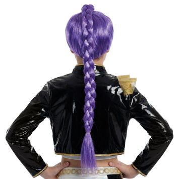 Perruque violette de Chanteuse KPop pour fille