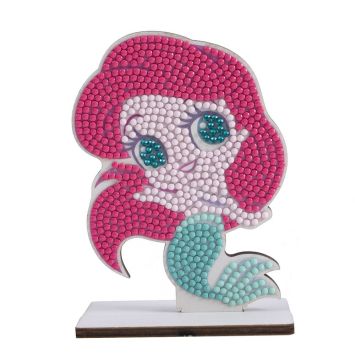 Figurine à diamanter Petite Sirène rose et turquoise | jourdefete.com
