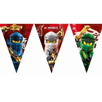 guirlande de fanions en carton lego ninjago | jourdefete.com