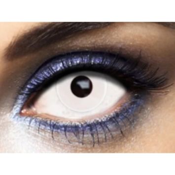 Lentilles Fantaisies - Blanc - "White Out" - 1 Jour (Sans correction) | jourdefete.com