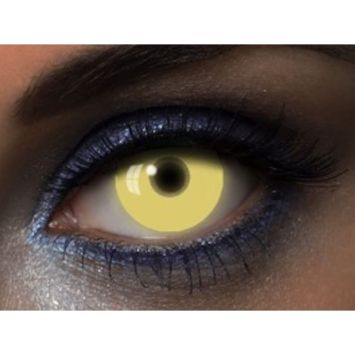 Lentilles Fantaisies - Jaune - "UV Yellow" - 1 Jour (Sans correction)
