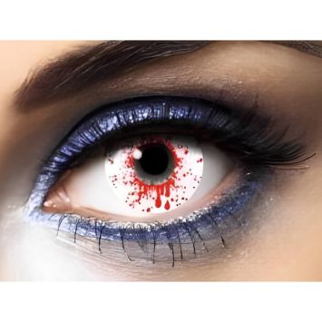 Lentilles (sans correction) "Splash de sang" | jourdefete.com