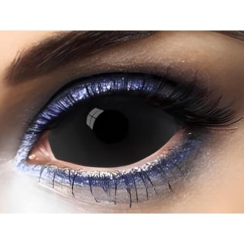 Lentilles sclera (sans correction) "Black" | jourdefete.com
