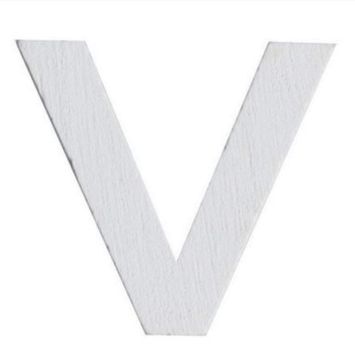 Lettre V en Bois Blanc - 5 cm