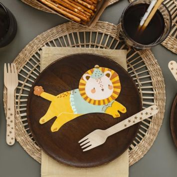 Lot de 20 serviettes en forme de lion