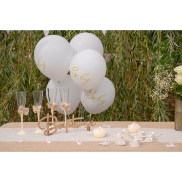 6 ballons en latex - Diamètre 30 cm - Collection Little Teddy