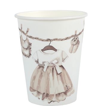 6 gobelets en carton - 27 cl - Collection Little Teddy