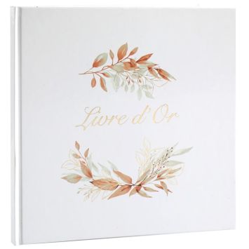 Livre d'or - Collection Feuillage - Couleur au choix