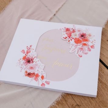 Livre d'or de 70 pages "Pour toujours mon amour" FSC® - 21 x 18,5 cm - Collection Love to Love