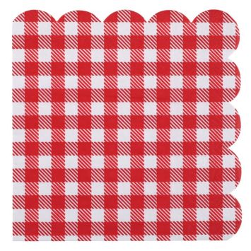 Lot de 20 serviettes - 16,5 x 16,5 cm - À la campagne | jourdefete.com