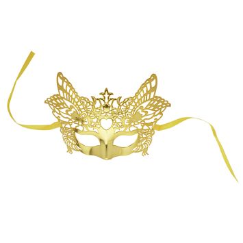 Loup Vénitien Doré - Taille unique