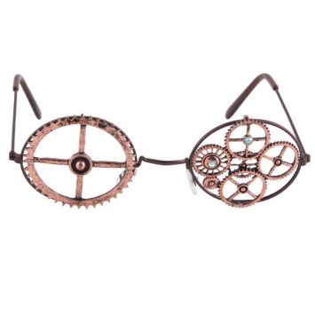 Lunettes Rondes "Rouages" Steampunk