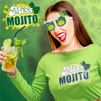 Lunettes humoristiques "Miss Mojito"