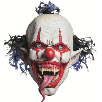 Masque Intégral en Latex de Clown Maléfique 