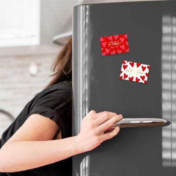 Magnet en céramique - Saint-Valentin - Collection Chéri Chérie - Modèle Aléatoire