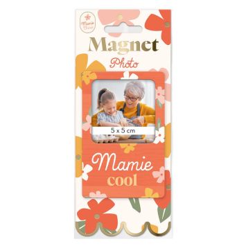 Magnet photo en bois "Mamie Cool" - Collection Mamie Chérie