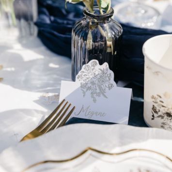 10 marque-places en papier FSC® - 8 x 6,5 cm - Collection Vintage