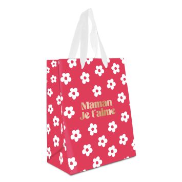 Pochette cadeau "Maman je t'aime" - Modèle Moyen - Collection Maman d'Amour