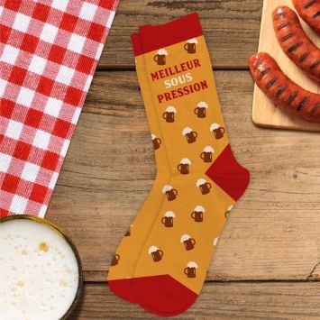 Chaussettes "Meilleur sous pression" - Collection Claquettes Chaussettes