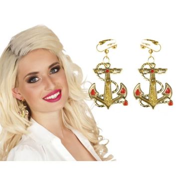 Boucles d'Oreilles - Ancre Marine