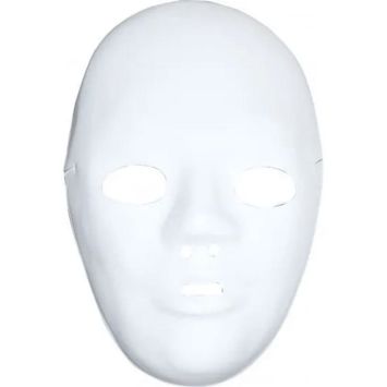 masque blanc à décorer | jourdefete.com