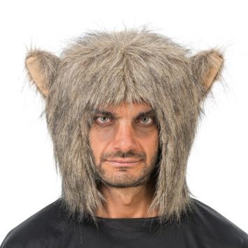 Bonnet de Loup-Garou d'Halloween pour adulte