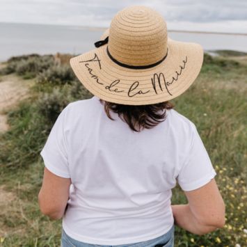 Capeline de paille pour EVJF - 40 x 9 cm - Modèle au choix