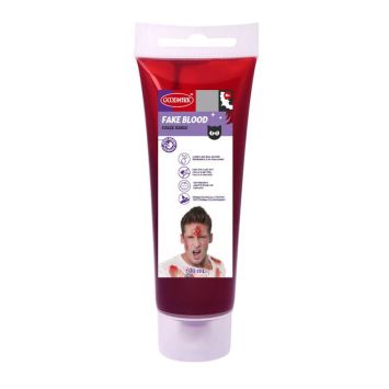 Un tube de faux sang de 100 ml pour compléter votre déguisement d'Halloween | jourdefete.com