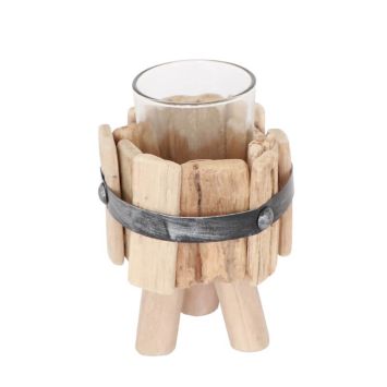 photophore-bois-metal-verre-petit-modele | jourdefete.com