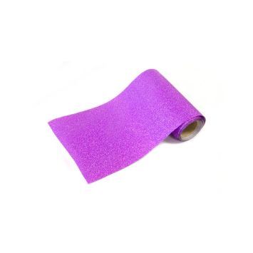 Rouleau à effet métallisé pailleté - 10 cm x 5 m - Couleur Fuchsia | jourdefete.com