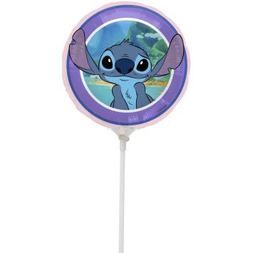 Mini-ballon en aluminium arrondi - Stitch - 9'' - Stitch™