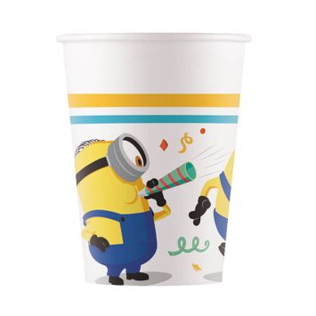 8 gobelets en carton Les Minions 2™ | jourdefete.com