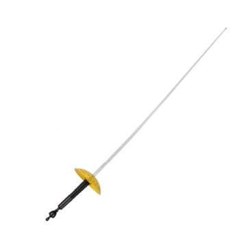 Fleuret mousquetaire en plastique avec garde dorée 63 cm | jourdefete.com