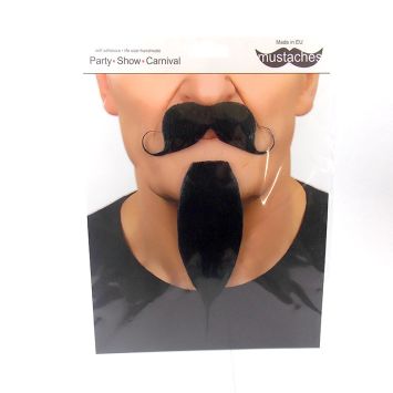 Set moustache et bouc "Mousquetaire" - Noir