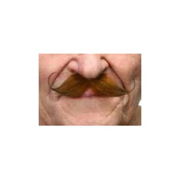 Moustache "Super Dandy" - Brun Roux